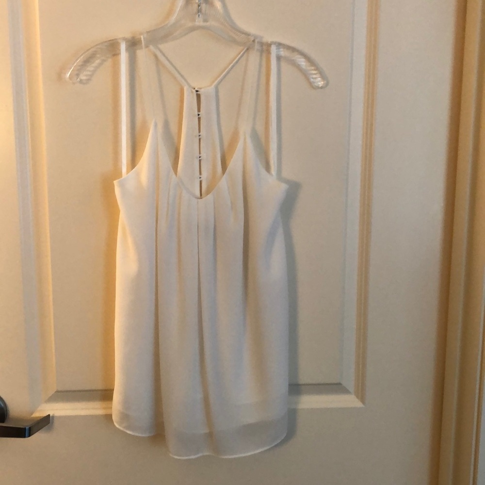 Naked Zebra Flowy White Tank S